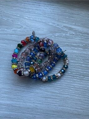 Multicolor Beaded Stretch Bracelet Set - Women
